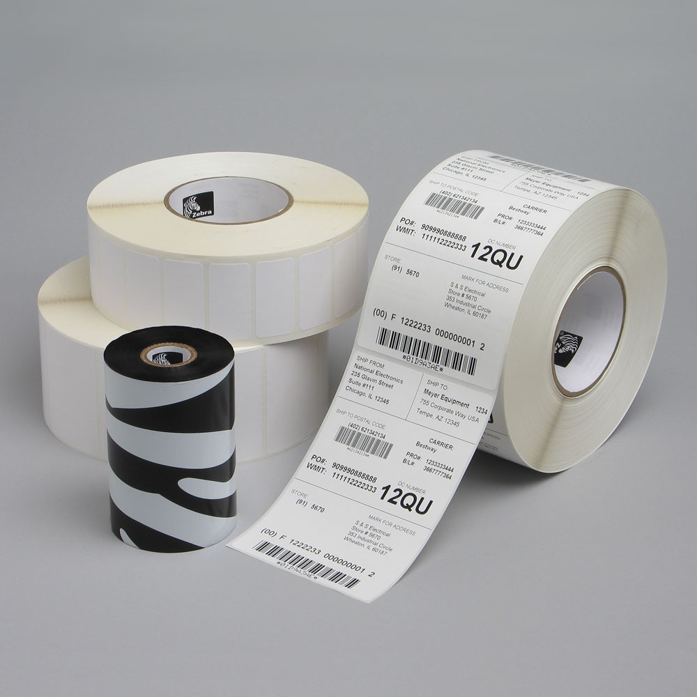 Vhbw - vhbw Rouleau d'étiquettes thermique 25,4mm x 76,2mm compatible avec  Sato CX400 imprimante d'étiquettes - autocollant - Ruban pour étiqueteuse -  Rue du Commerce